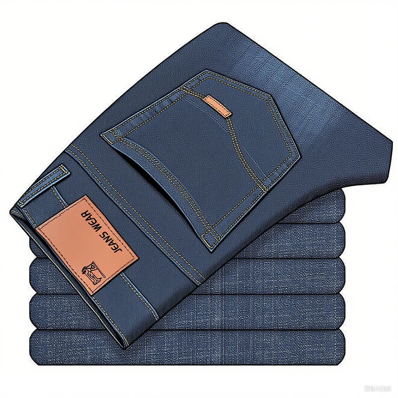 Men's Slim Fit Denim Jeans in Black and Blue