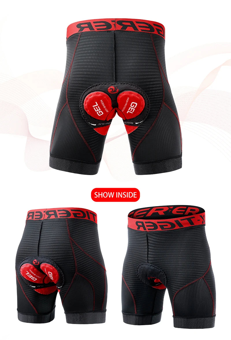 5D Padded Cycling Underwear Shorts by X-TIGER
