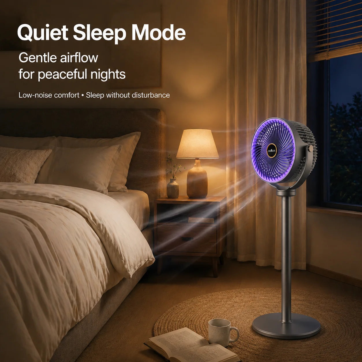 3-in-1 Air Circulator Fan 5 Speeds Portable Stand Fan