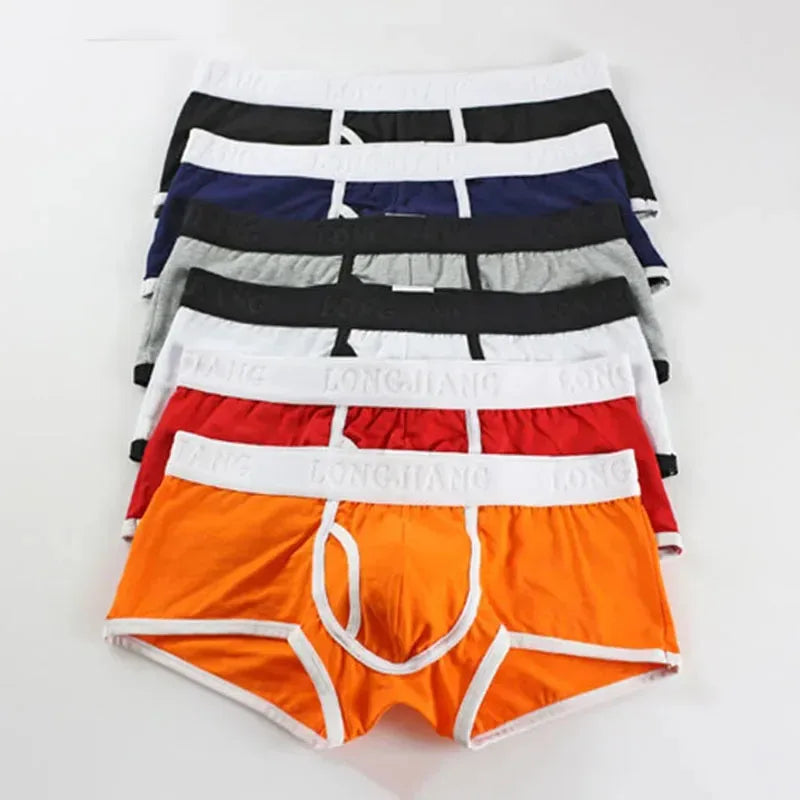 Men's Cotton Boxer Shorts Comfortable Breathable Underwear