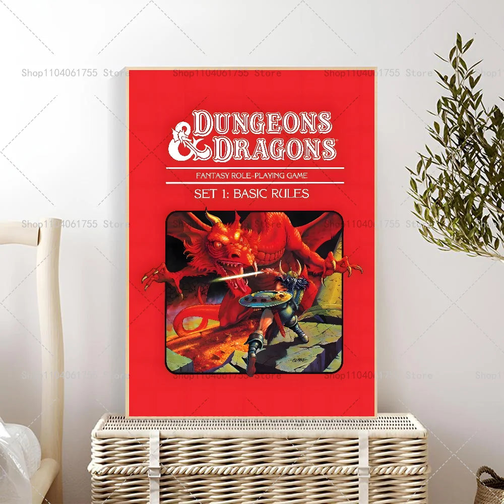 1PC Role playing Games Dungeons & Dragons Poster Self-adhesive Art Waterproof Paper