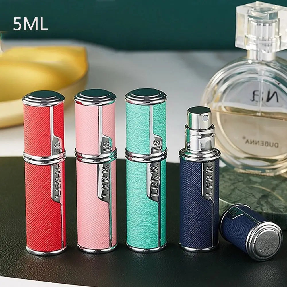 5ML Fine Mist Atomizer Refillable Leather Spray Bottle