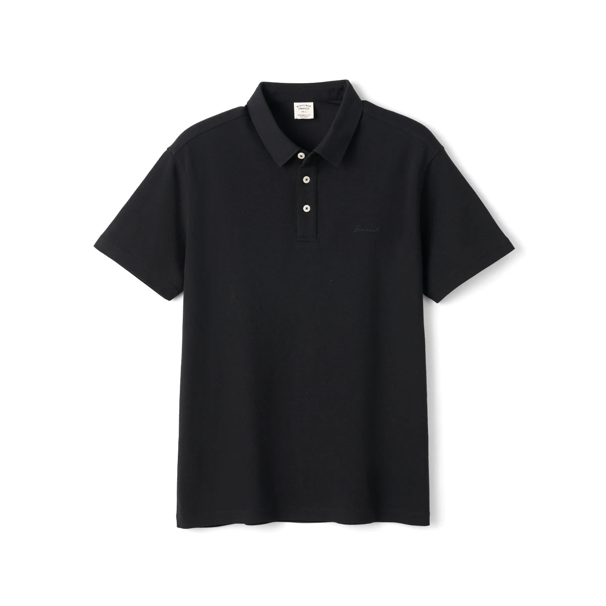 SIMWOOD Summer Cotton Pique Polo Shirt Men