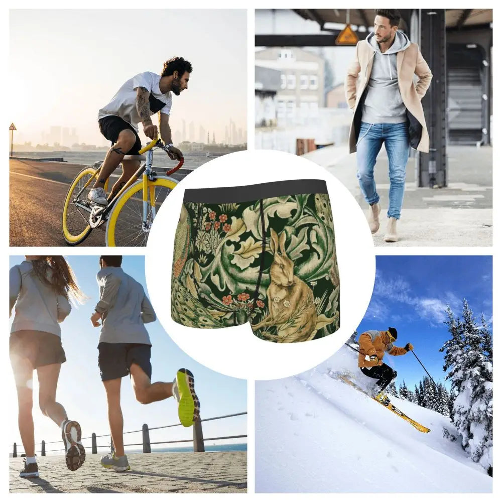 Breathable Cotton Polyester Boxer Shorts for Men