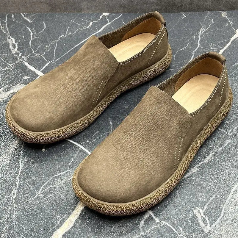 Men's Retro Casual Leather Shoes for Autumn