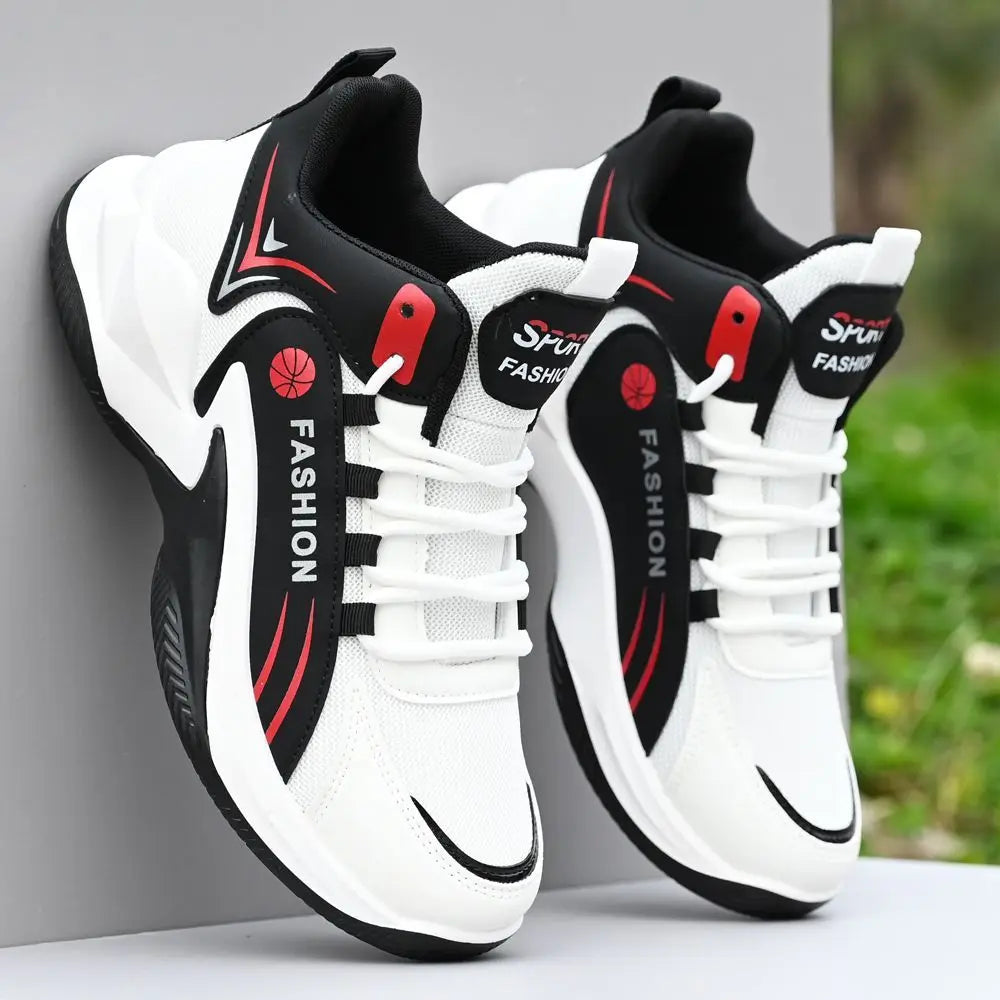 Men's High-Top Basketball Sneakers Breathable Sport Shoes