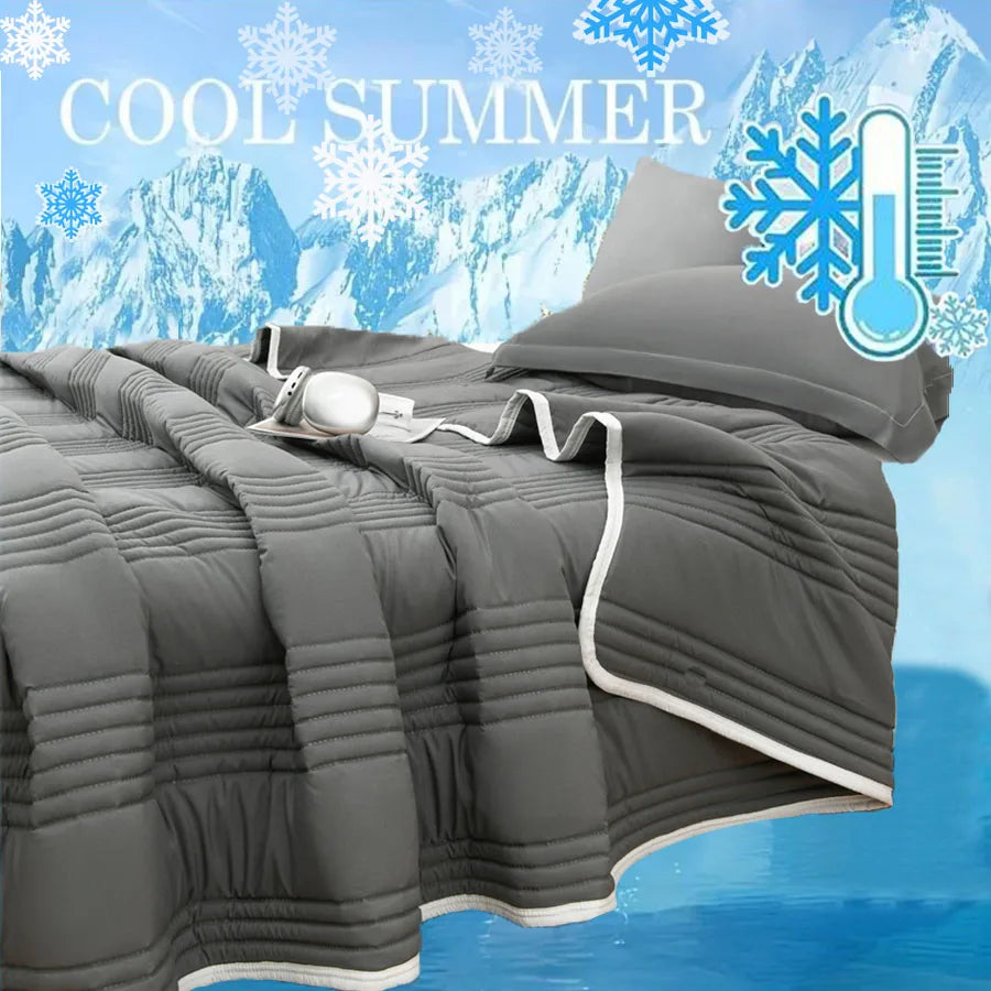 Cool Air Blanket 200x230cm Microfiber Fabric Summer Quilt