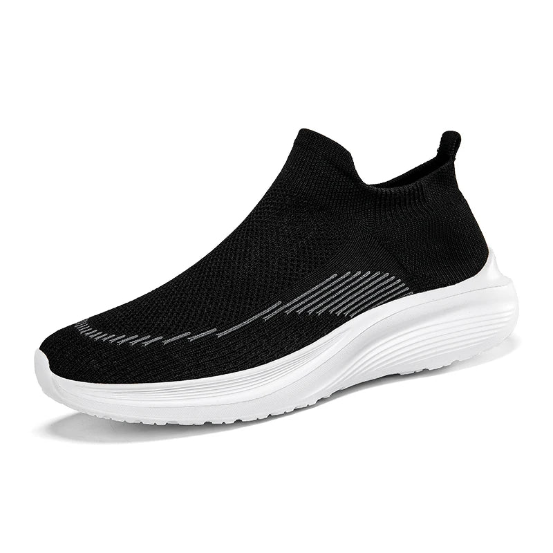 Mens Sneakers Stretch Fabric Comfortable Casual Shoes