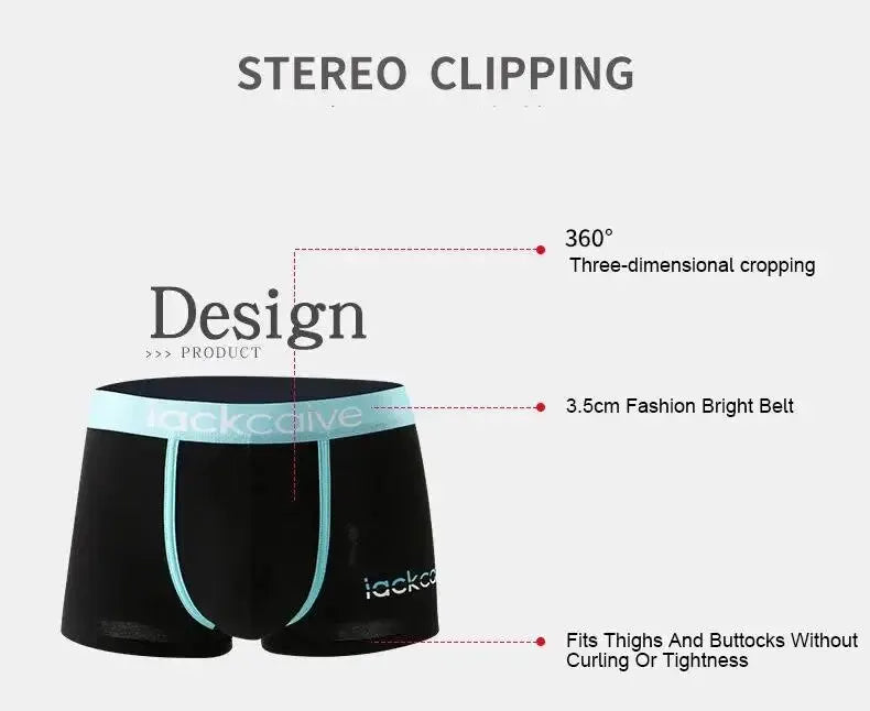 Men's Cotton Boxer Shorts 3Pcs Set M-3XL