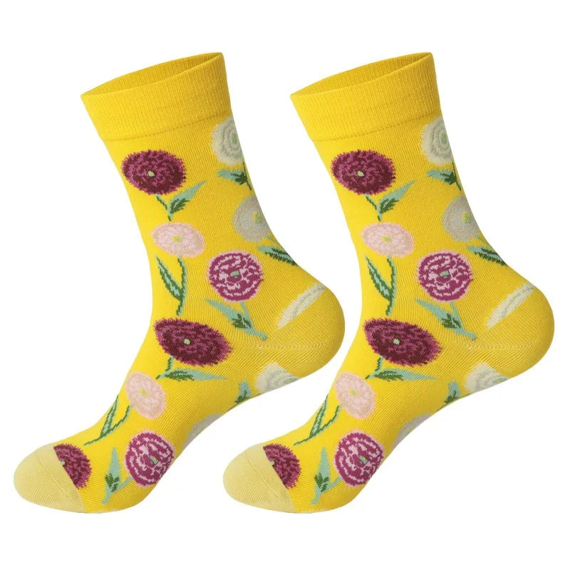 Funny Socks for Men Women Couple Fun Cozy Crazy Novelty Fashion Breathable Printed Graffit Cotton Boot Socks