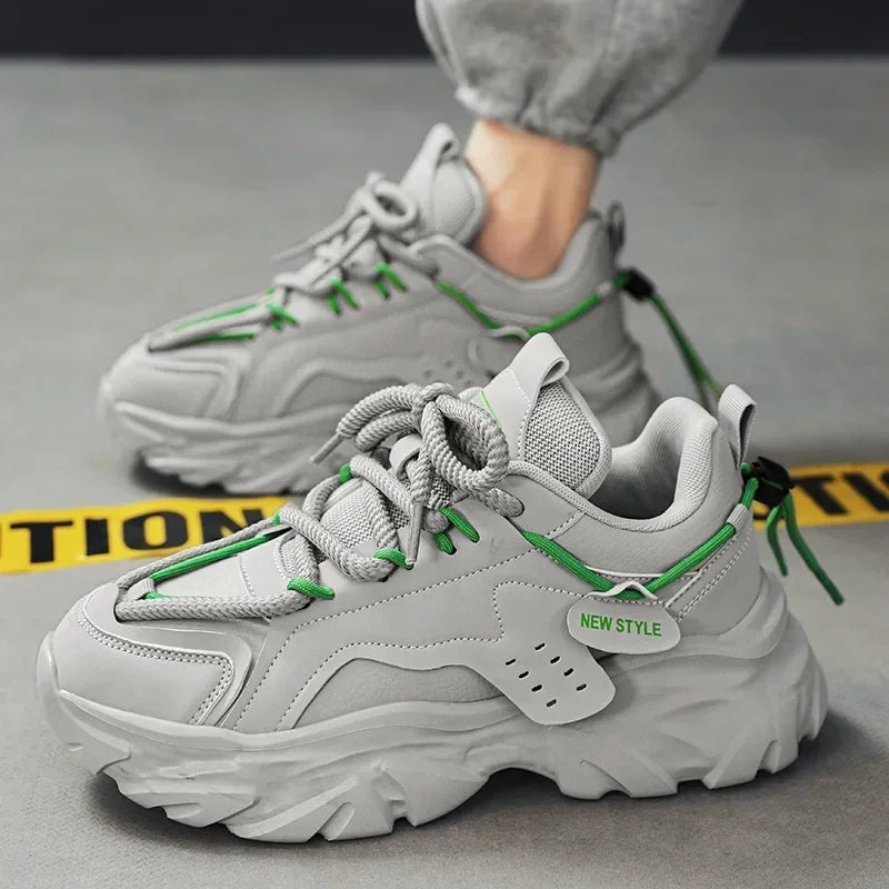 Mens Breathable Luxury Platform Sneakers for Men