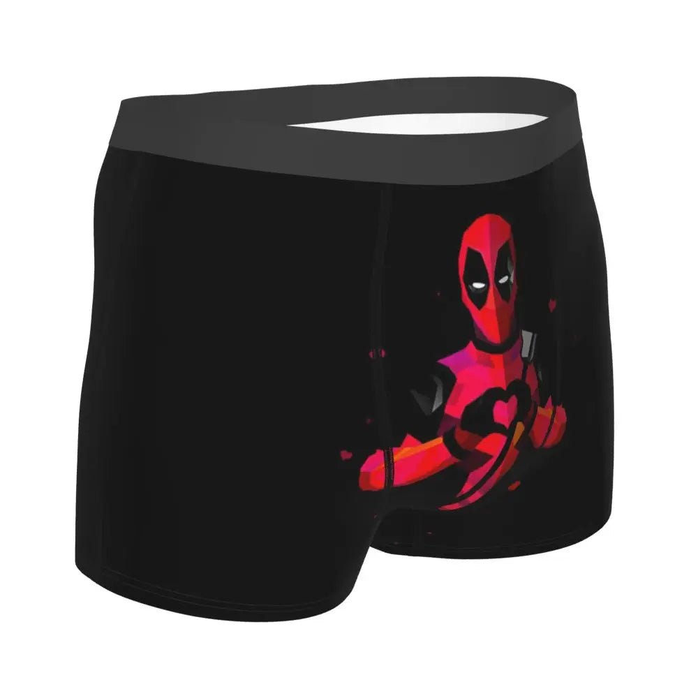 Deadpool Boxer Shorts for Men - Lycra Polyester Blend