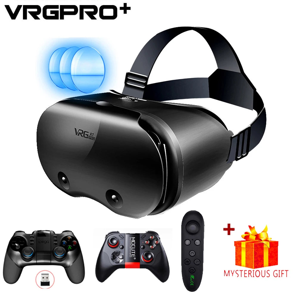 AyeBeau VR Glasses For iPhone Android Smartphone Cell Mobile Phone Helmet Headset