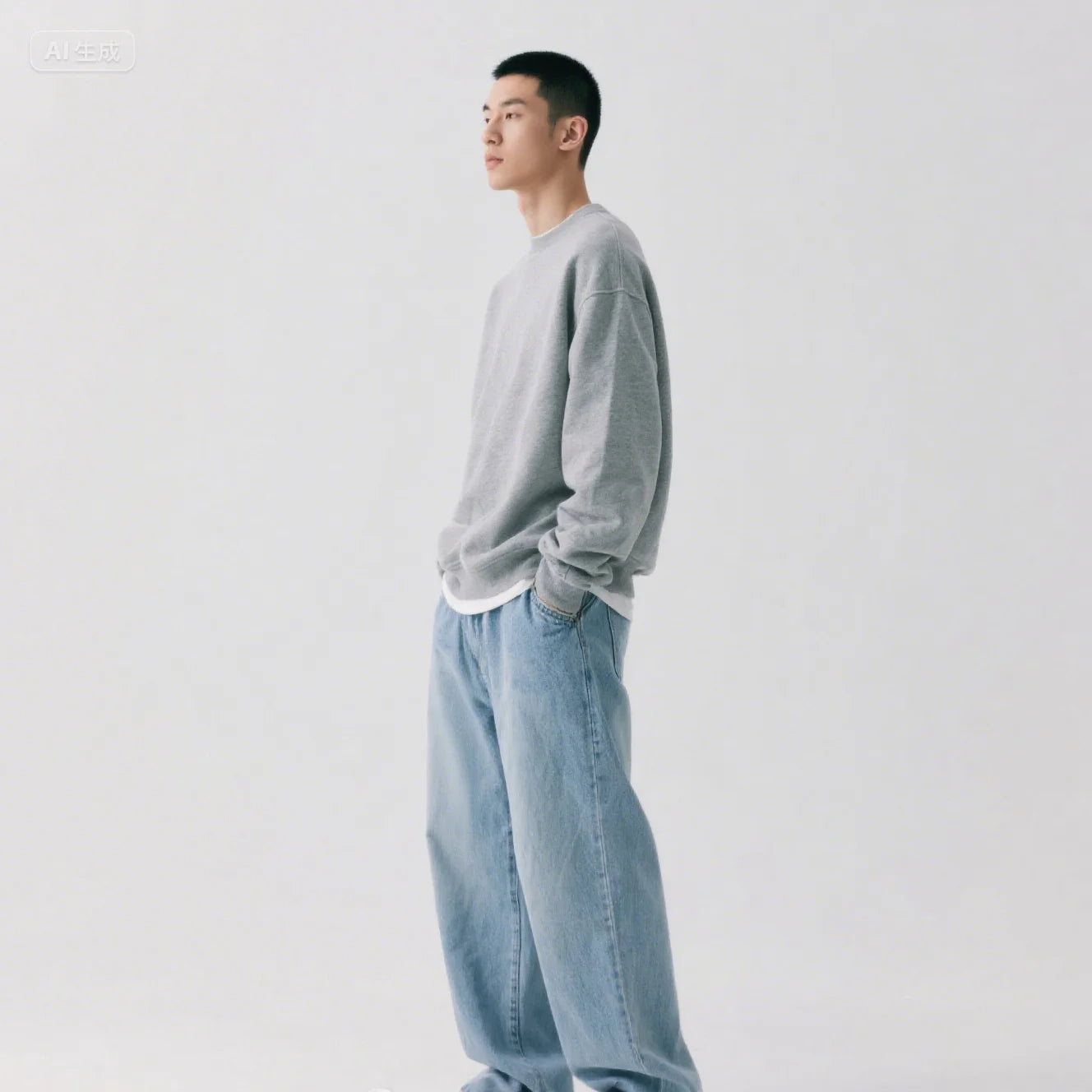 Men's Denim Baggy Jeans for Teens and Casual Wear