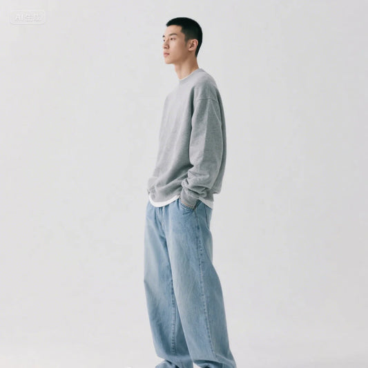 Men's Denim Baggy Jeans for Teens and Casual Wear