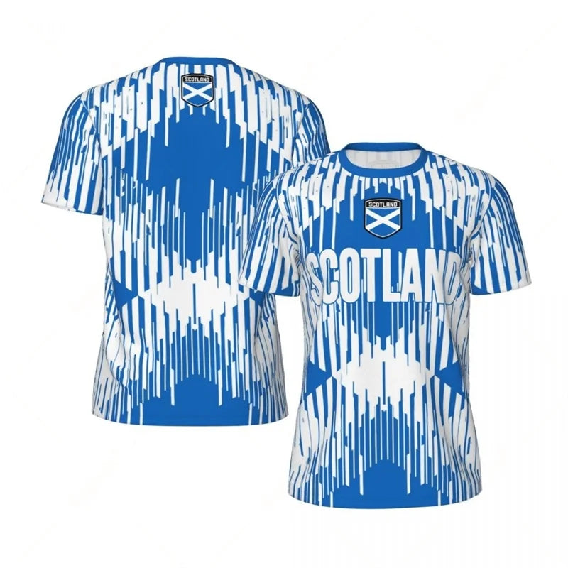 Scotland (The Brave) Football T Shirt Men Cool Outdoor Sports T-shirt