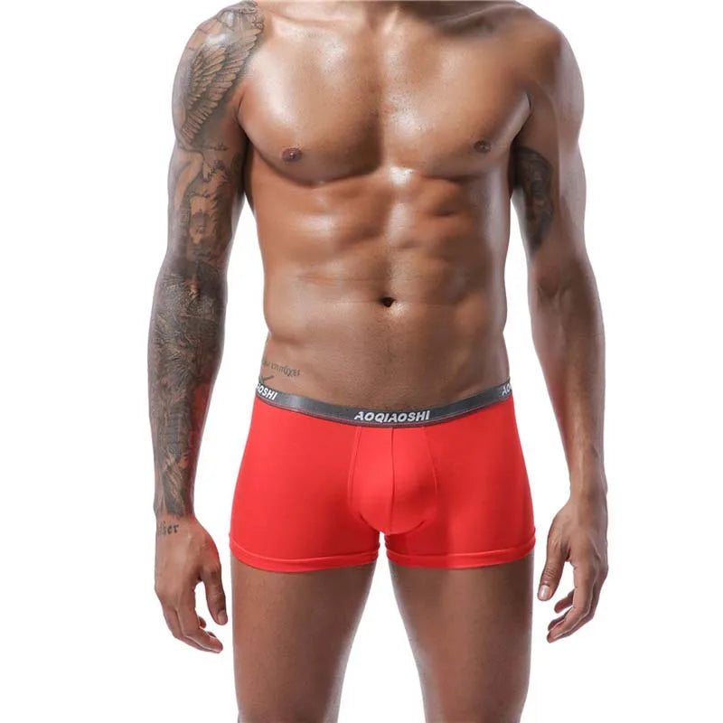 Men's Modal Boxer Shorts U Pouch Breathable Underwear
