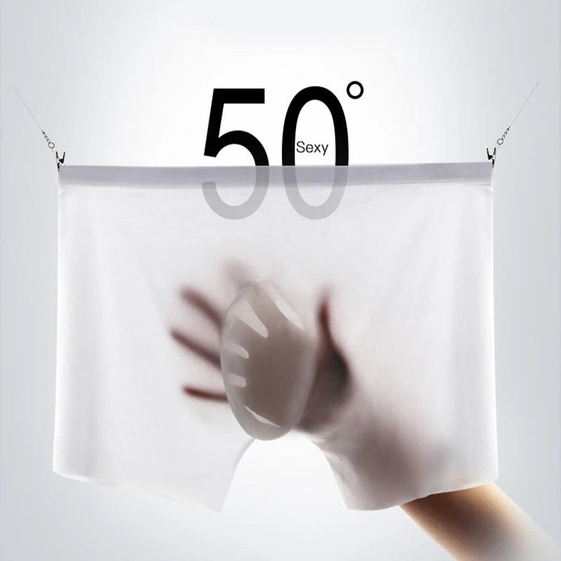 Men's Boxer Shorts Thin Breathable Soft Solid Color