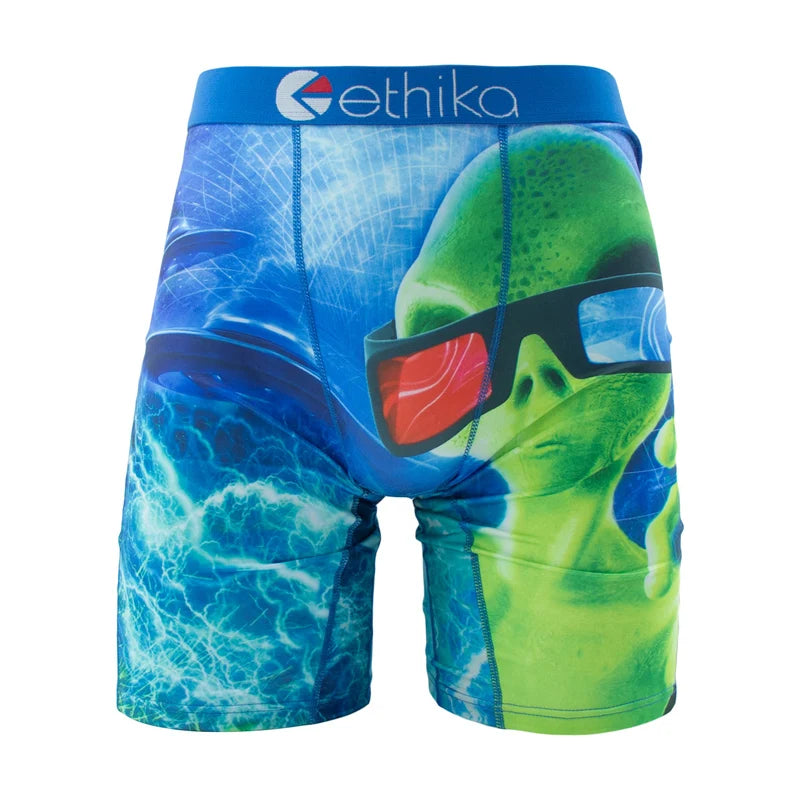ETHIKA Men Underwear Boxers 1Pcs Breathable Mesh  Swimming Underpants