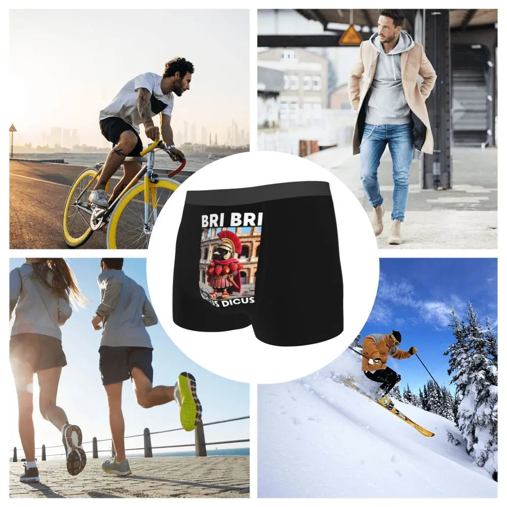 Men's Boxer Shorts Brr Brr Patapim Funny Italian Brainrot