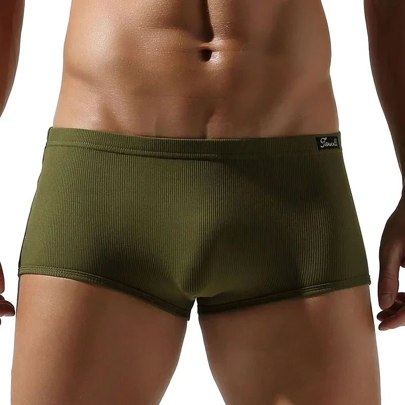 Men's Seamless Boxer Shorts Breathable Underwear