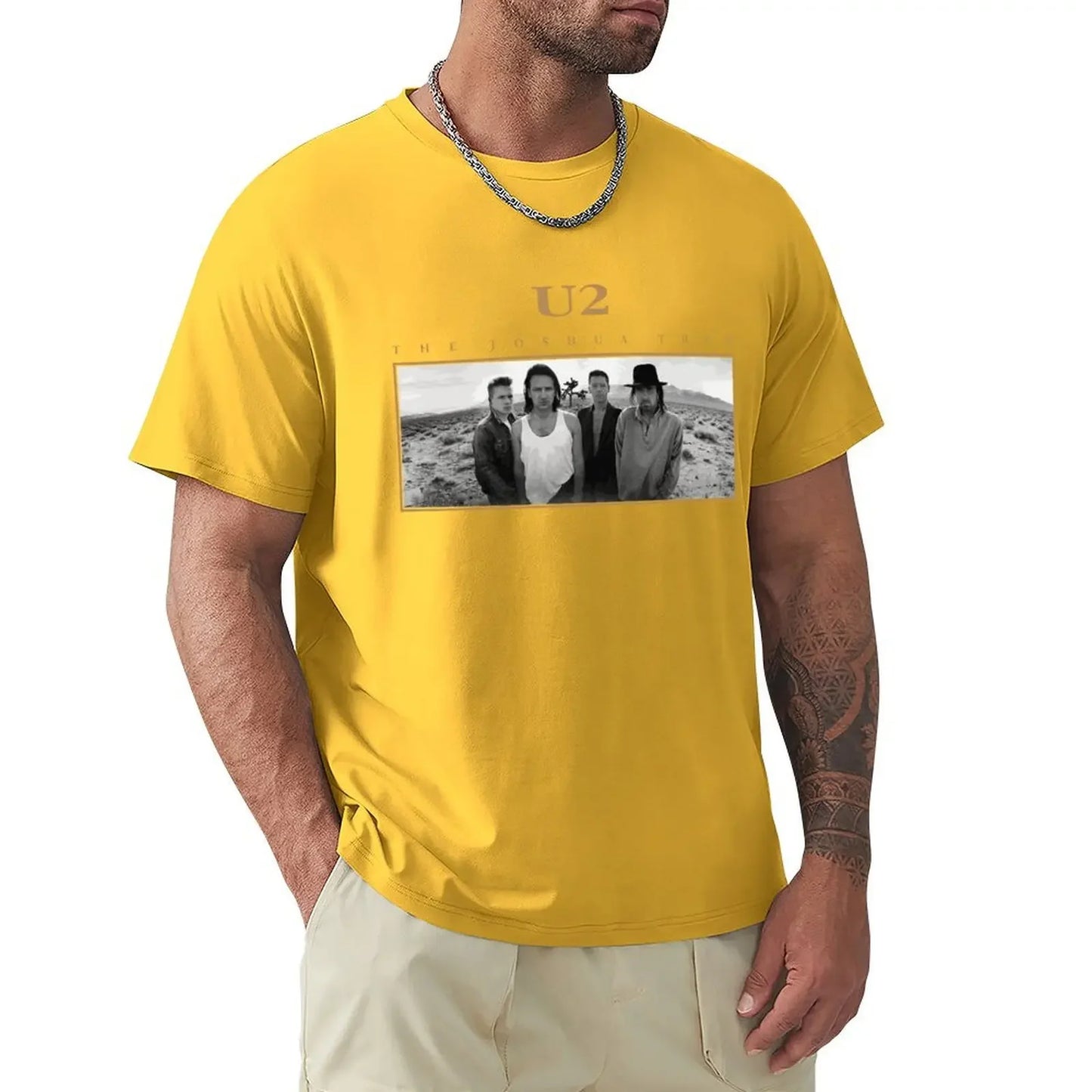 U2 The Joshua Tree T-shirt Summer Vintage Rock 80s