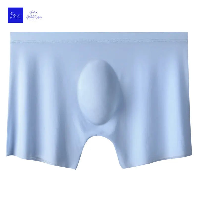 Mens Ice Silk Boxer Shorts Antibacterial Breathable Underwear