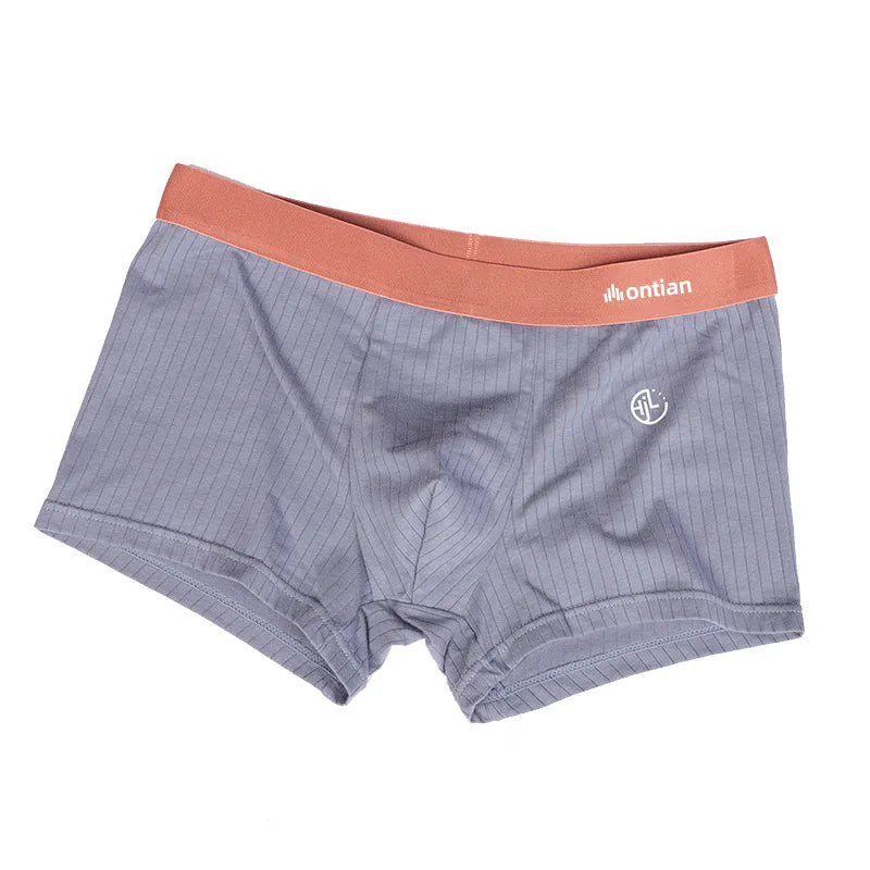 Cotton Breathable Boxer Shorts for Men with U Pouch
