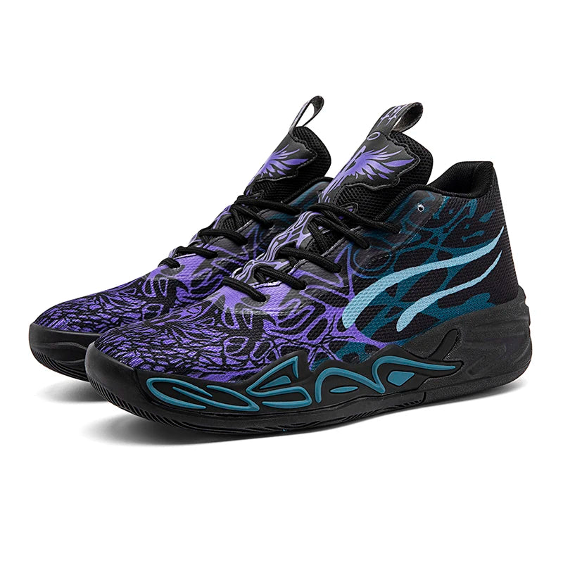 Men's Breathable Mesh Basketball Sneakers for Sports