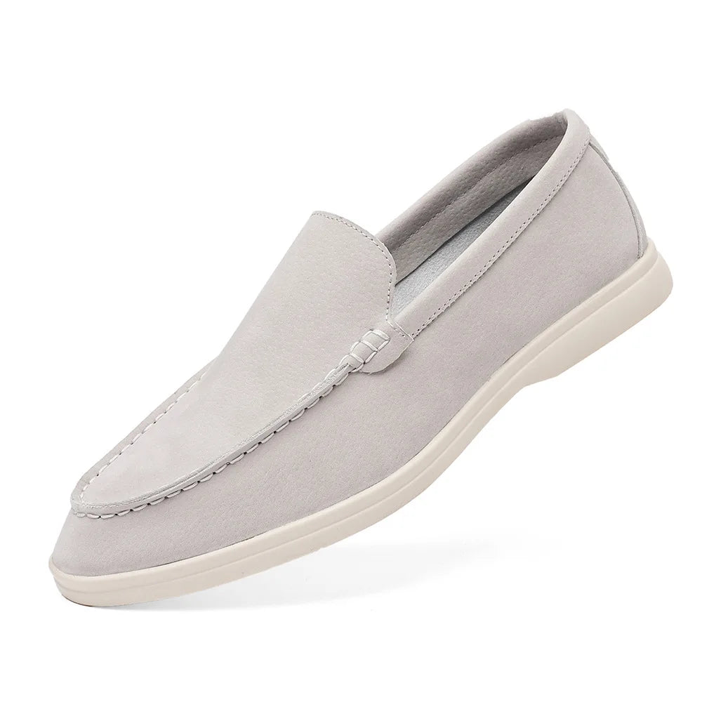 Men's Suede Leather Moccasin Loafers for Formal Occasions