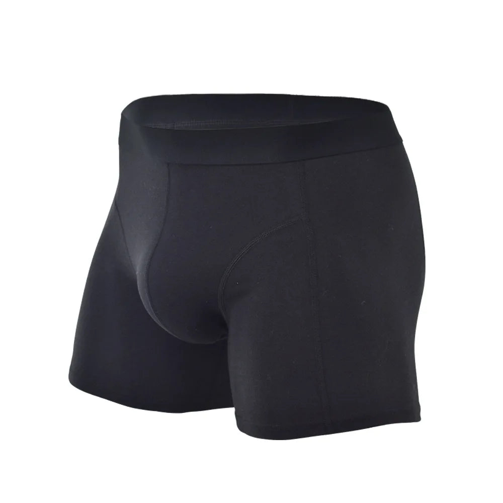 Cotton Boxer Shorts for Men - Middle Waist U Convex