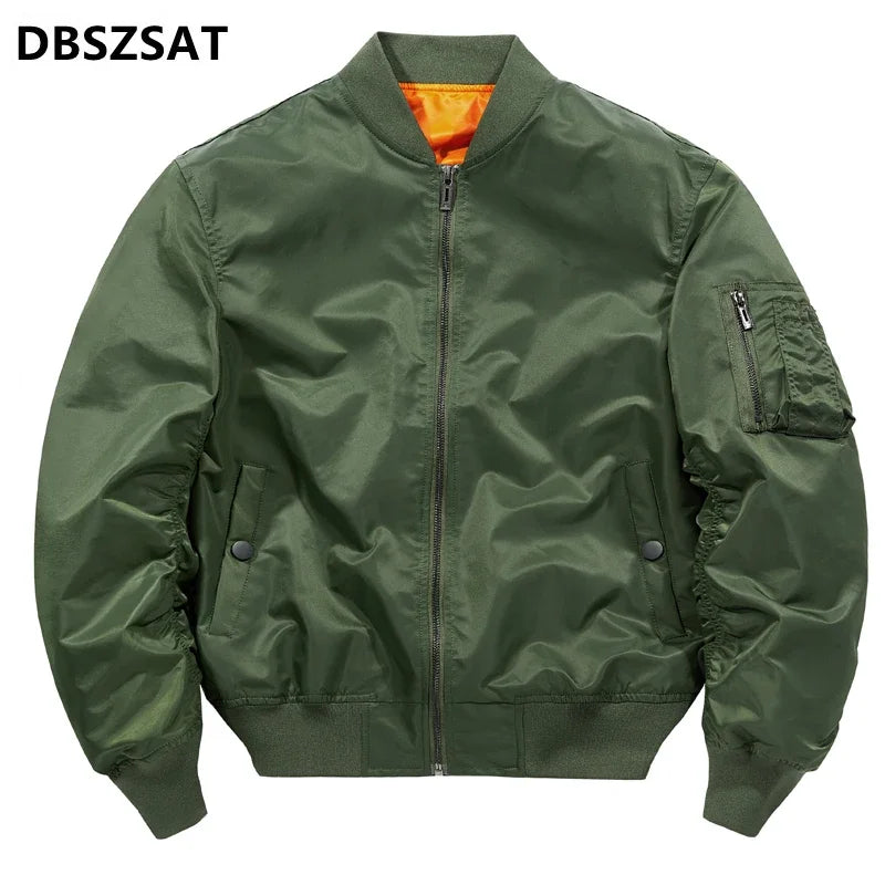 2027  Bomber Jacket Men Flight Jacket Pilot Air Force 6XL