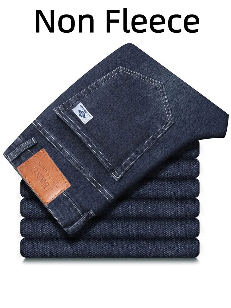Men's Loose Straight Leg Jeans Casual Pants