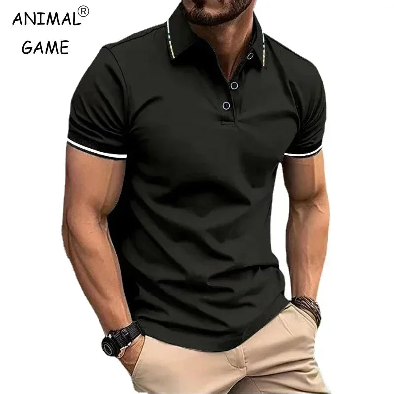 Men's Short Sleeve Polo Shirt Lightweight Polyester