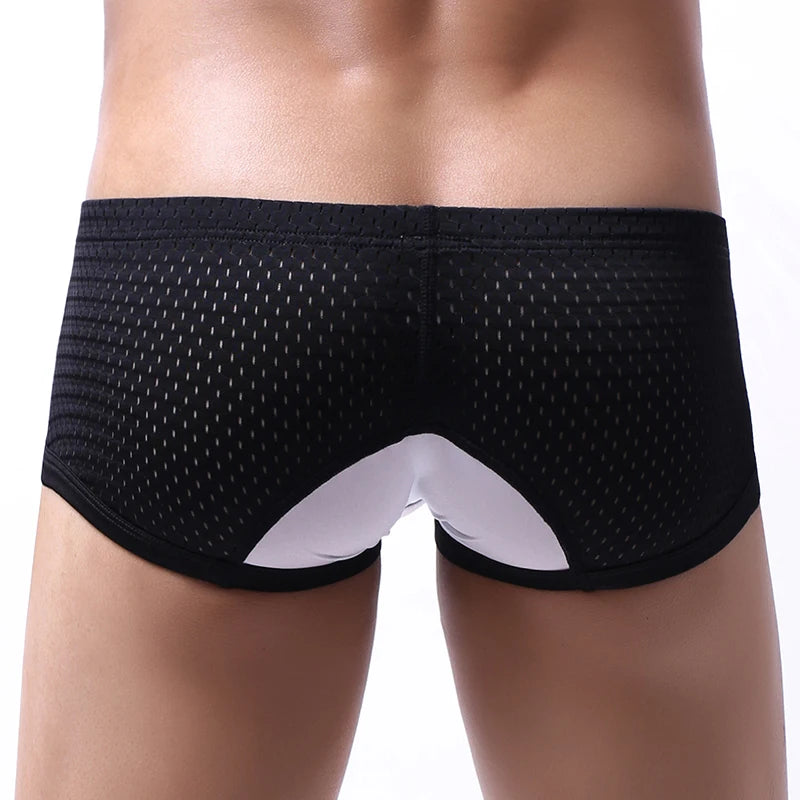 Men's Boxer Shorts Breathable Quick Dry Polyester Underwear