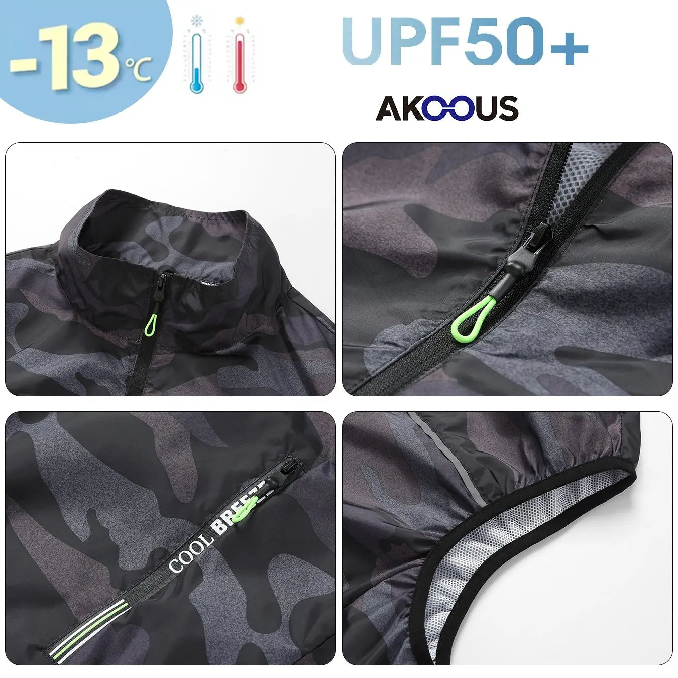 AKOOUS 12V/5V USB Cooling Vest for Men and Women