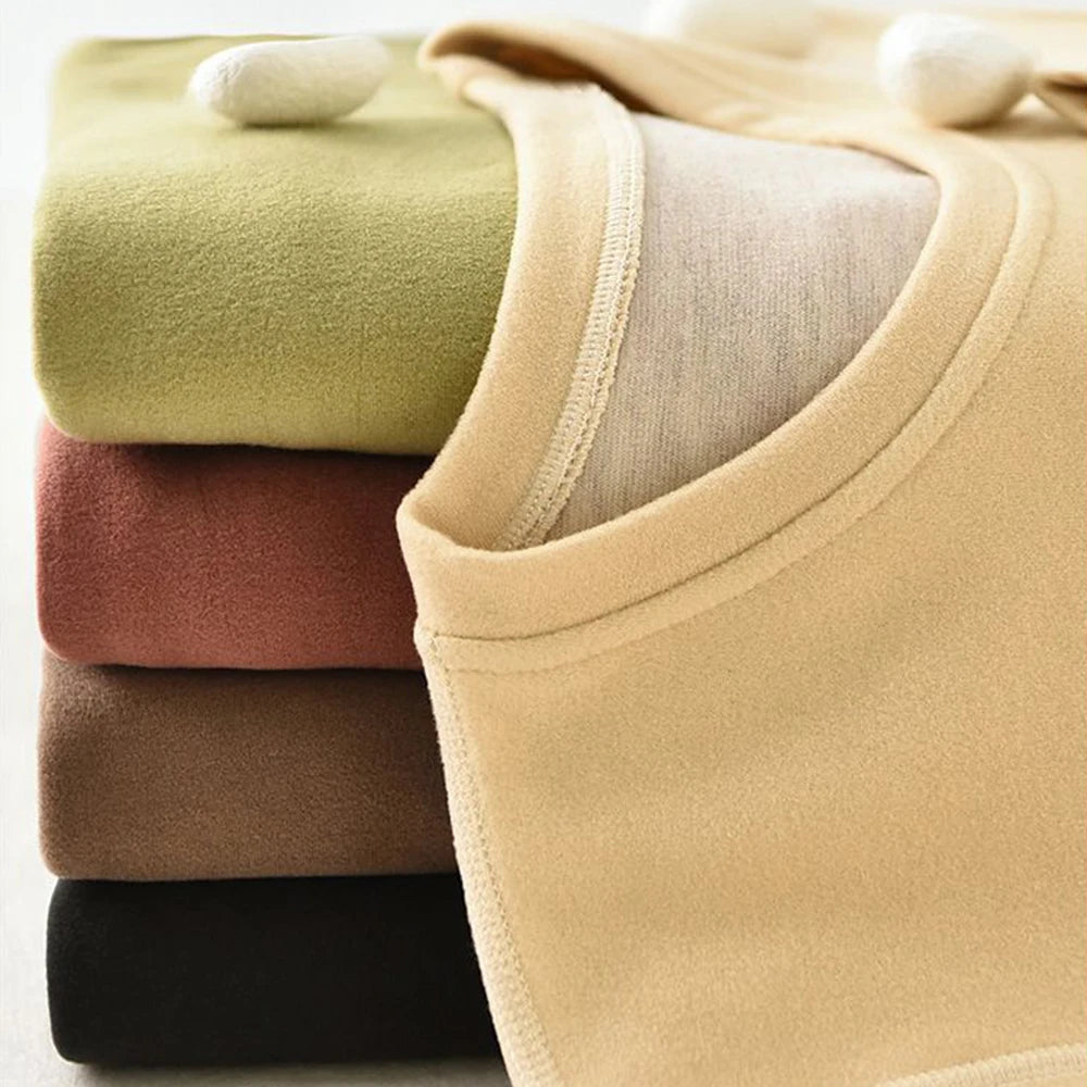 Thermal Underwear For Women + Men Winter Clothes Wool And Silk Two Piece Sets Thermos Clothing