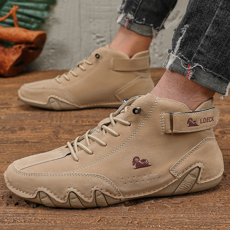Men's High Top Ankle Boots Breathable Casual Shoes