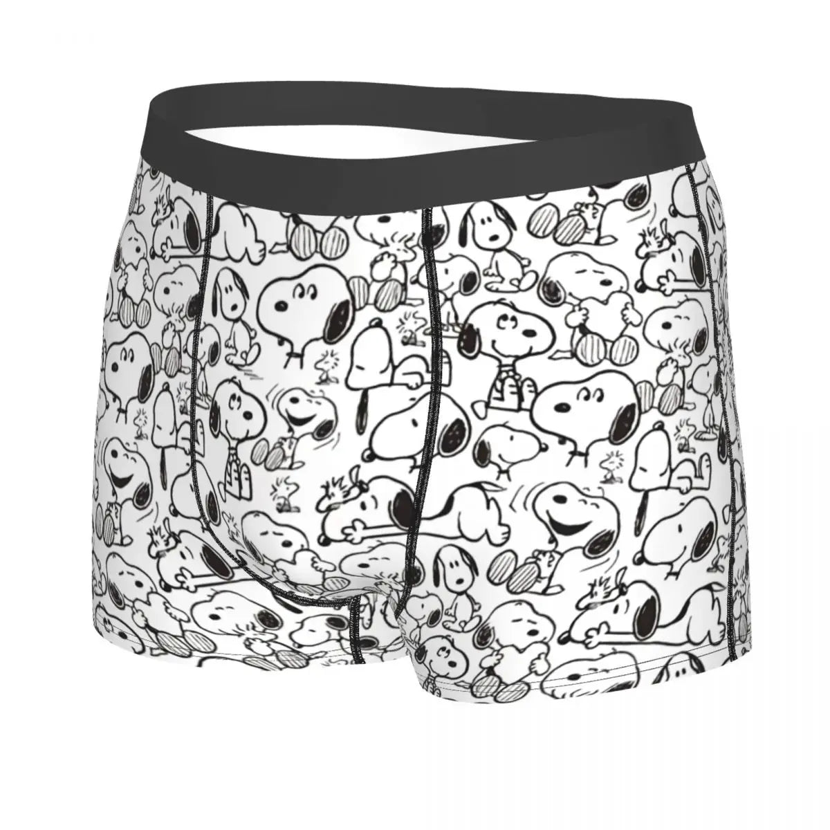 Snoopy Boxer Briefs for Men - Giggle Print Polyester Blend