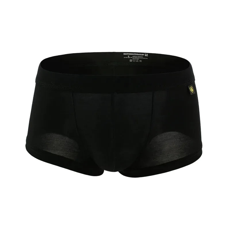 Men's Modal Boxer Shorts Low Waist Trunks