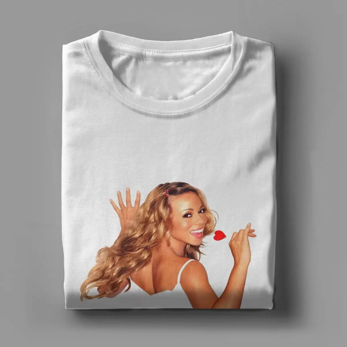 Mariah Carey Creative 100% Cotton Crew Neck Short Sleeve T-Shirts for Men Women