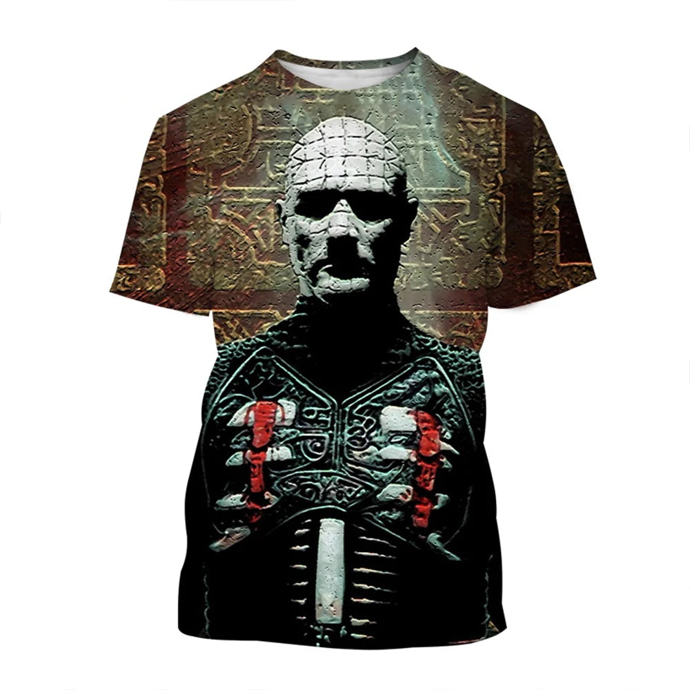 3D Printed Horror Movie Hip-Hop Short Sleeve Shirt