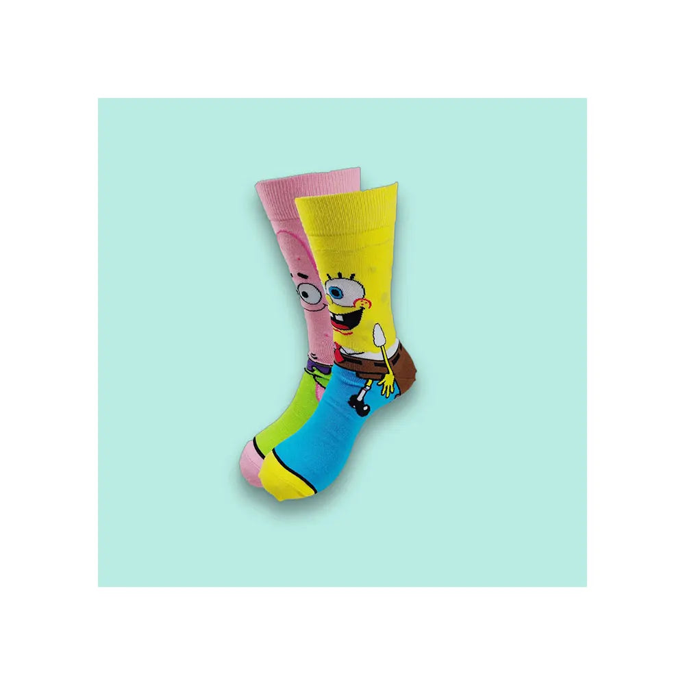 Fashion Cartoon Men's Socks for Spring and Autumn