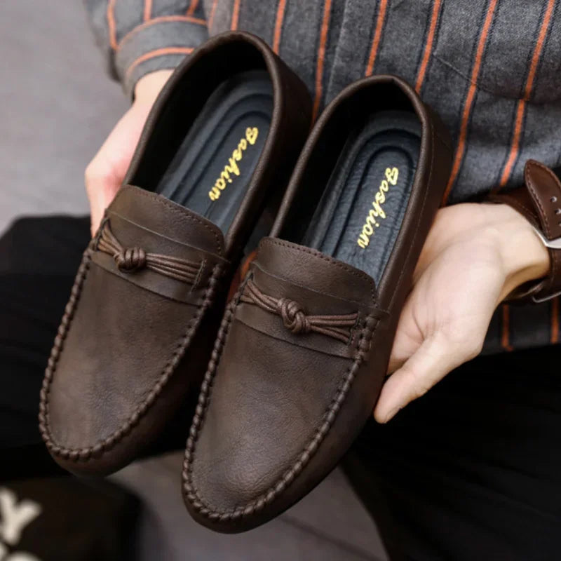 Men's Moccasins Comfortable Slip-on Driving Shoes for Men