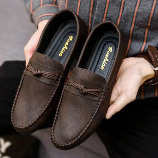Men's Moccasins Comfortable Slip-on Driving Shoes for Men