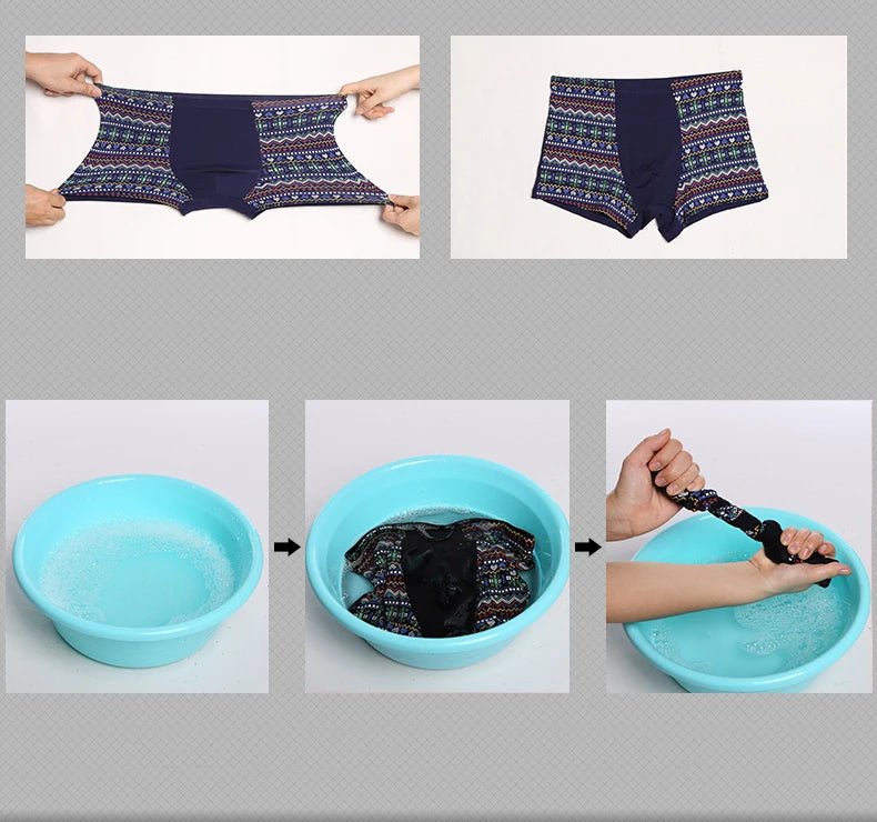 Bamboo Fiber Boxer Shorts for Men L-5XL
