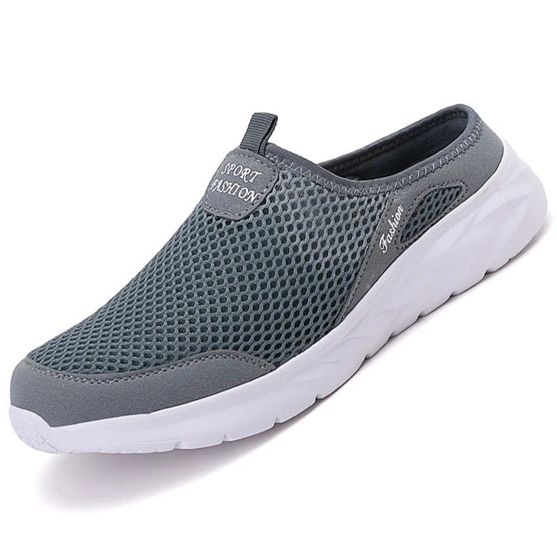 Men's Summer Breathable Mesh Casual Half Slippers