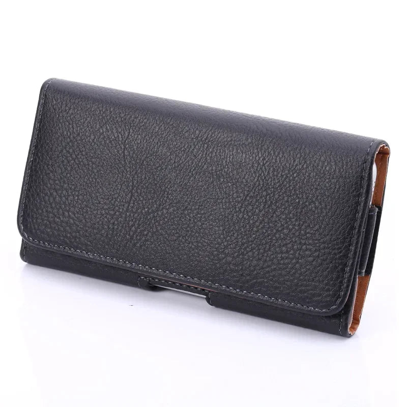 evolou Leather Phone Belt Case for Iphone 16 Pro Max 16E 12 13 Mini 14 15 Belt Clip Waist Bag Magnetic Vertical Case
