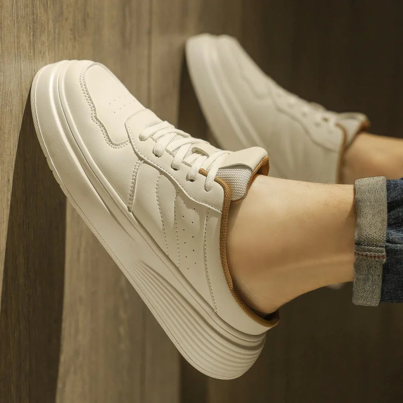 Men's Casual PU Slippers for Outdoor Use