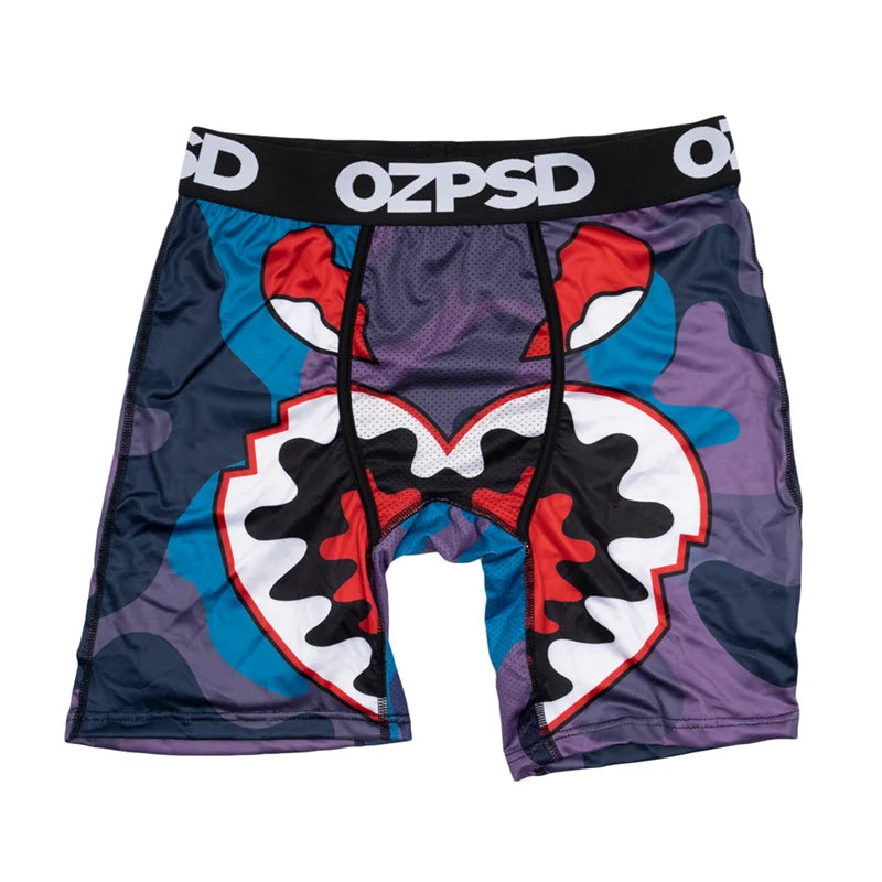 OZPSD Brand 1Pcs Men Underwear Boxers Breathable Swimming Sexy Man Underpants S-2XL Men's